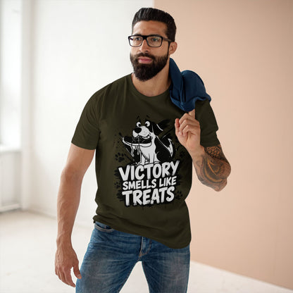 Victory Smells Like Treats Tee — Funny Dog Lover T‑Shirt