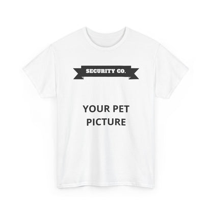 Security Co. Custom Pet Picture Tee — Personalized Pet Photo T-Shirt