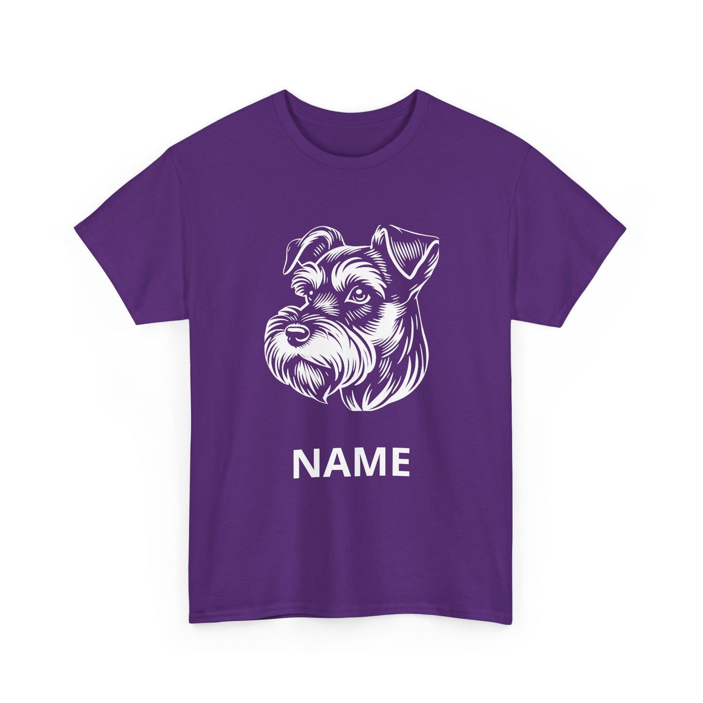 Personalized Schnauzer T‑Shirt — Custom Dog Name Tee
