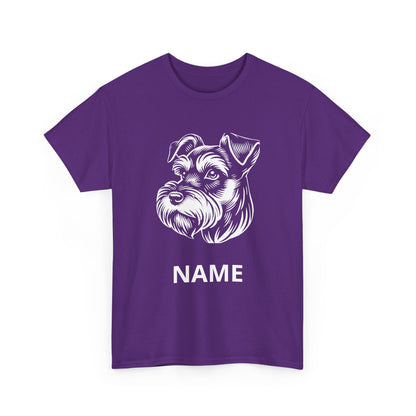 Personalized Schnauzer T‑Shirt — Custom Dog Name Tee