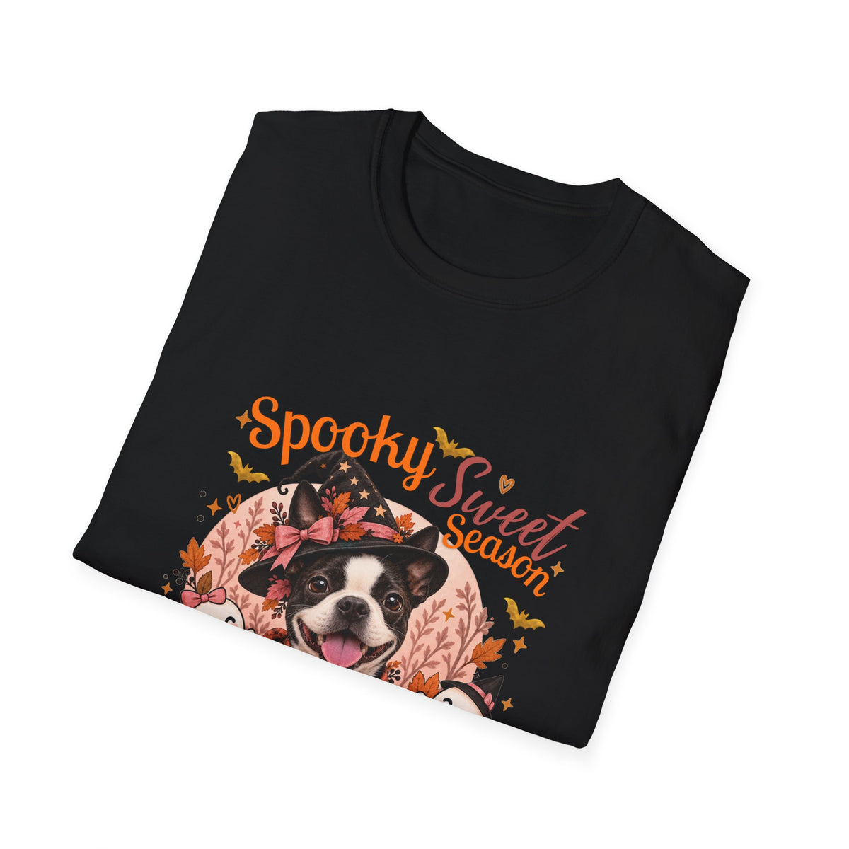 Personalized Boston Terrier Halloween T-Shirt – Custom Pet Name Tee