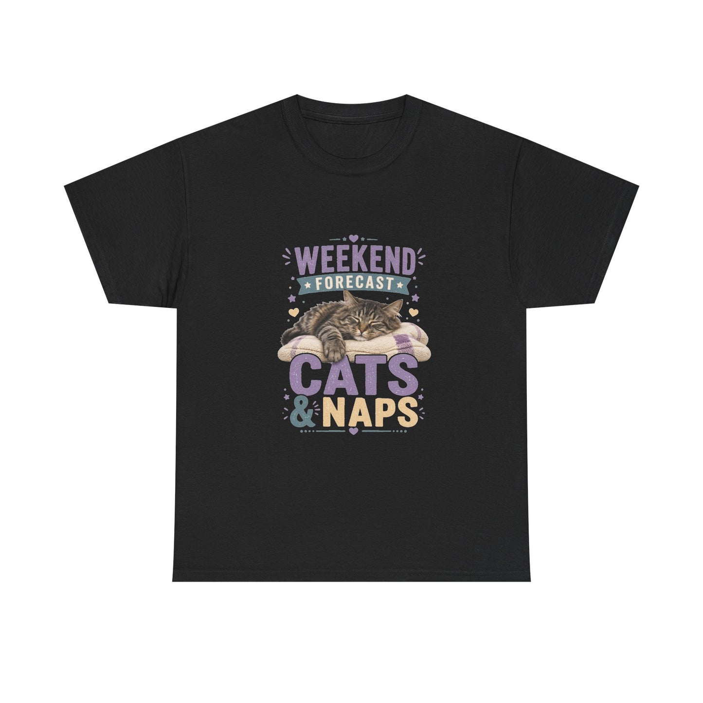 Cats & Naps Weekend Tee — Funny Cat Lovers Shirt