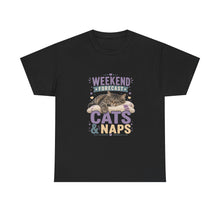 Cats & Naps Weekend Tee — Funny Cat Lovers Shirt