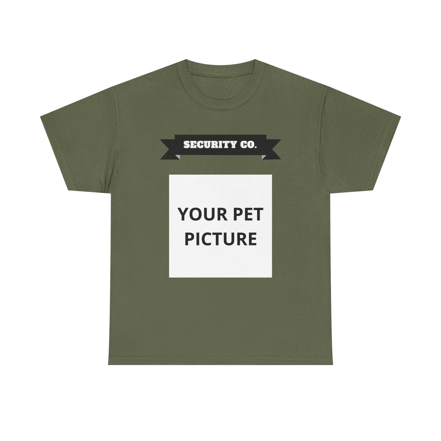 Security Co. Custom Pet Picture Tee — Personalized Pet Photo T-Shirt