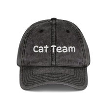Cat Team Vintage Embroidered Cap
