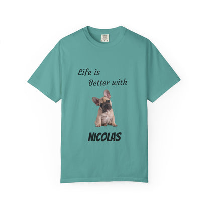 Custom Pet Portrait T-Shirt — Personalized Pet Photo Tee