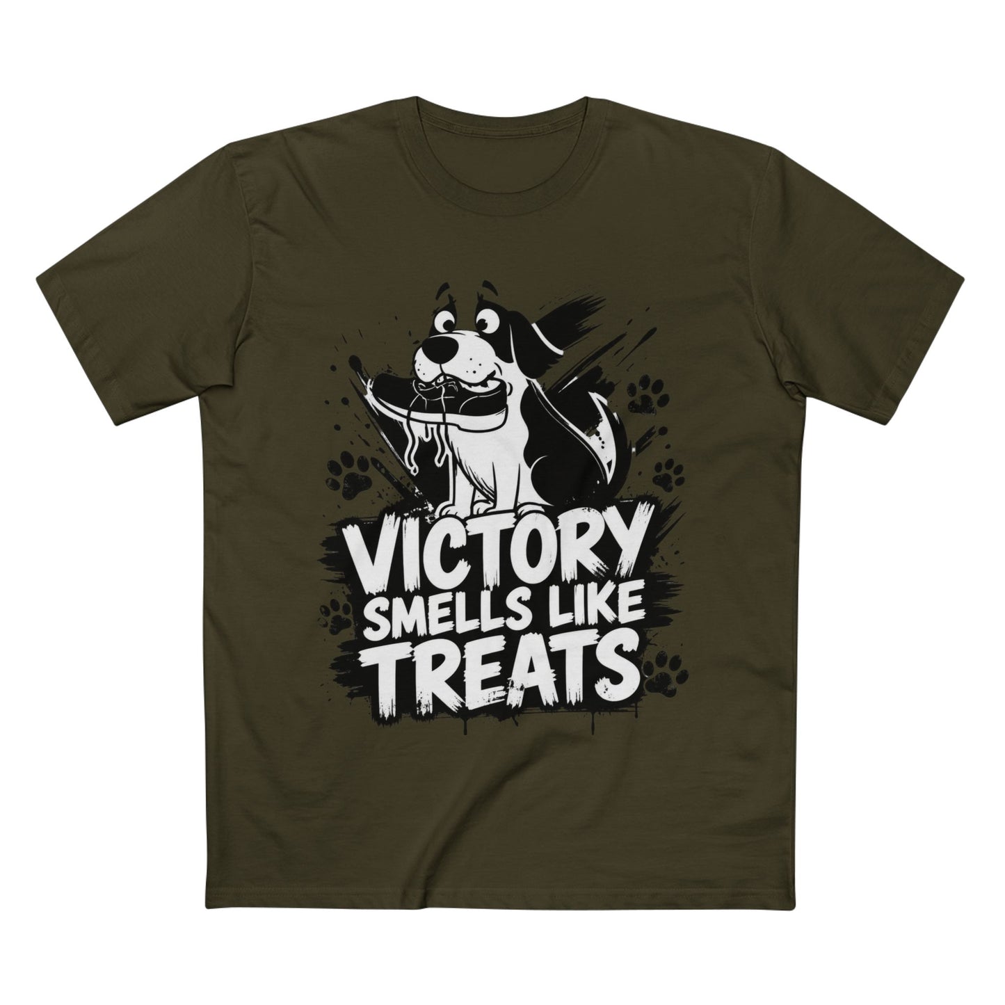 Victory Smells Like Treats Tee — Funny Dog Lover T‑Shirt