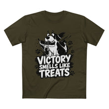 Victory Smells Like Treats Tee — Funny Dog Lover T‑Shirt