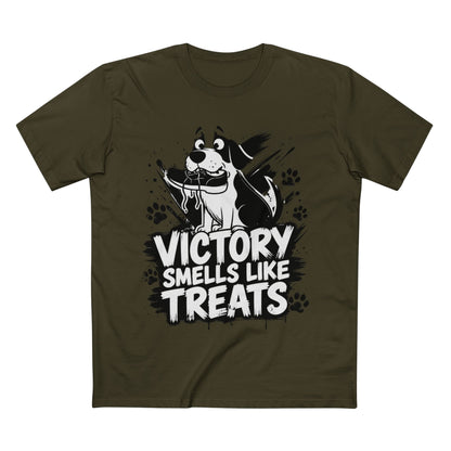 Victory Smells Like Treats Tee — Funny Dog Lover T‑Shirt