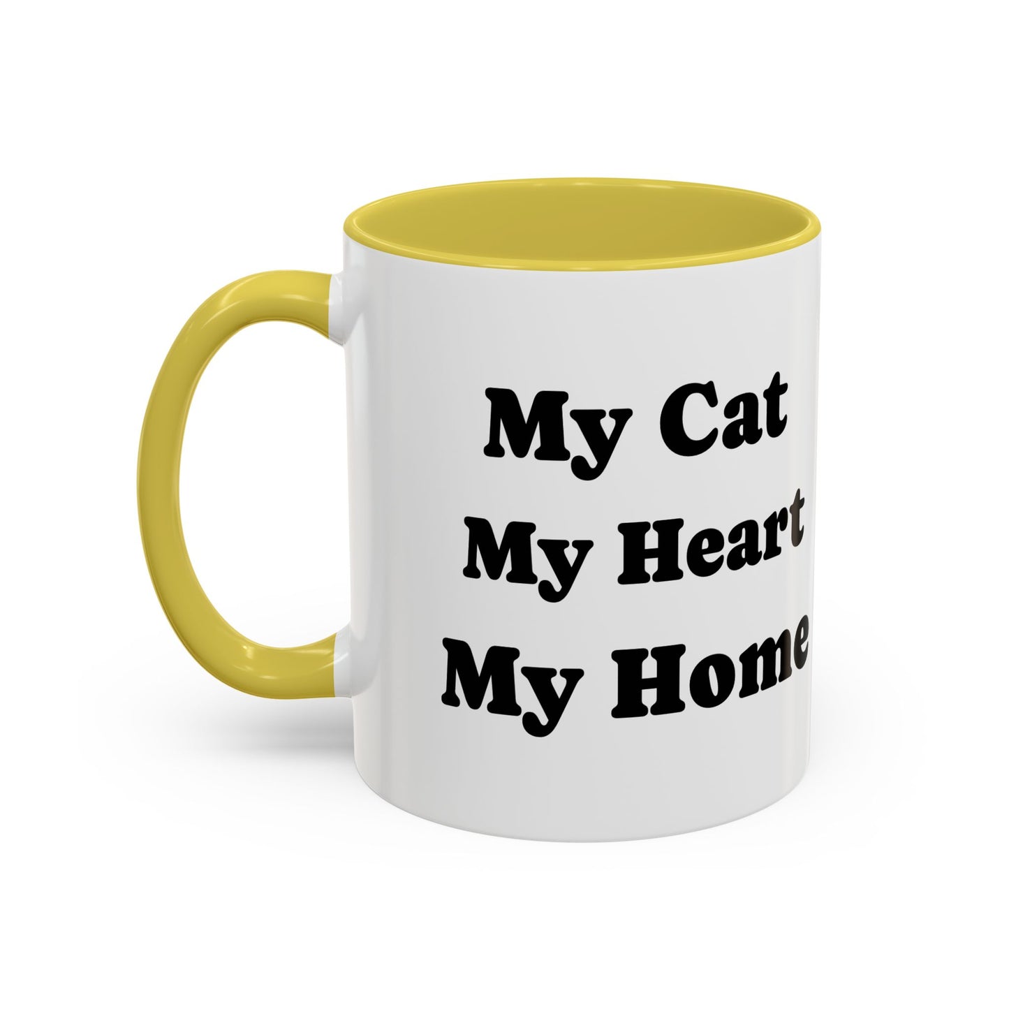 Cat Heart Home Mug — Tuxedo Cat Portrait Coffee Cup (11oz, 15oz)