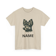 Personalized Yorkie T-Shirt — Custom Name Small Dog Portrait Tee