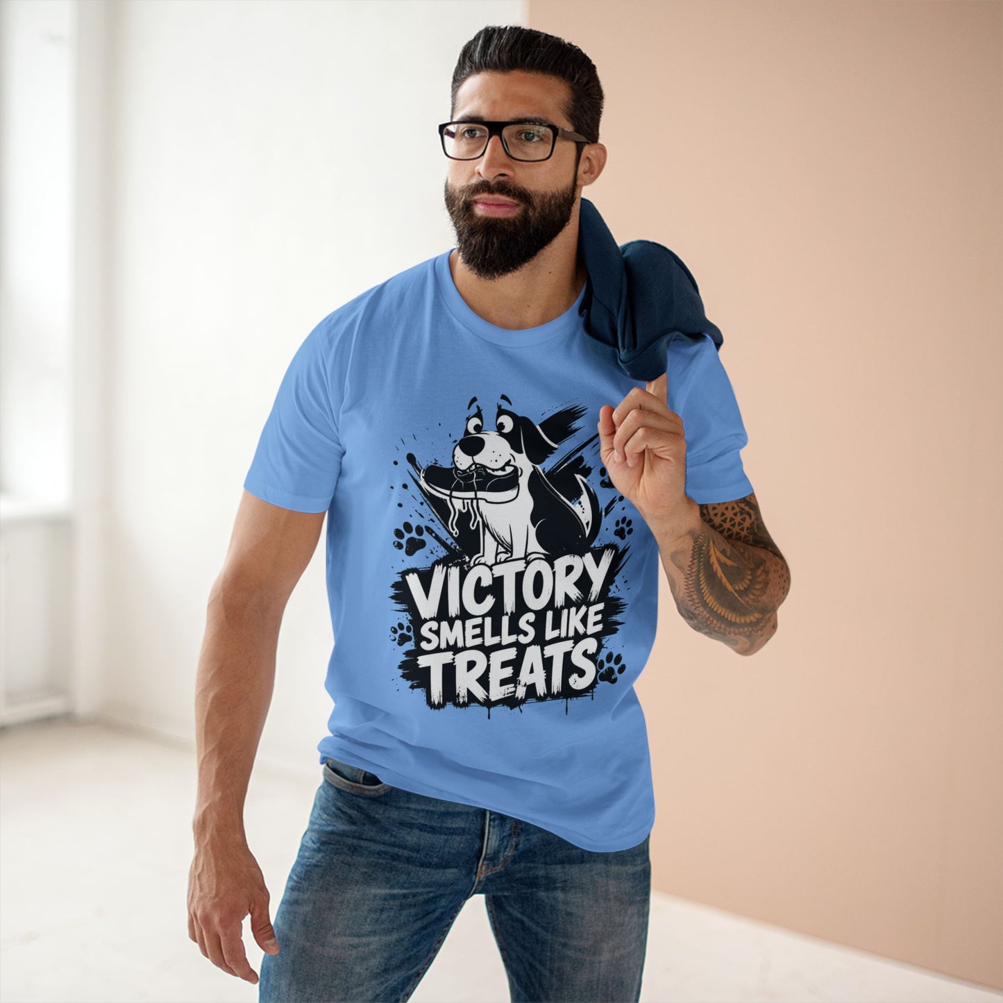 Victory Smells Like Treats Tee — Funny Dog Lover T‑Shirt