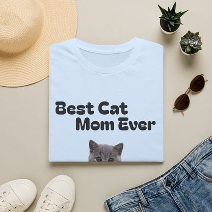 Best Cat Mom Ever T-Shirt — Cute Cat Lover Tee, Mother's Day Gift