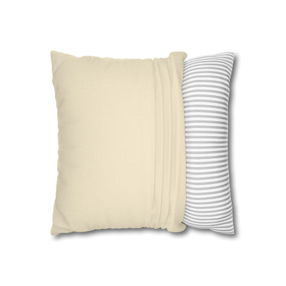 Floral Tabby Cat & Butterfly Decorative Pillowcase