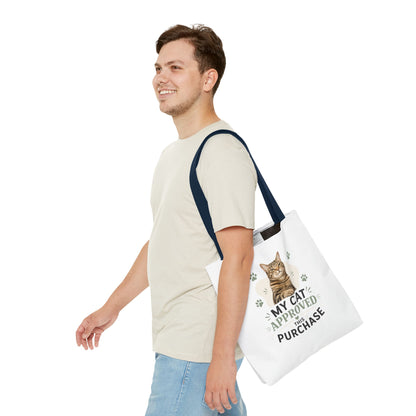 Cat-Approved Tote Bag – "My Cat Approved This Purchase" Cute Cat Shopper Tote