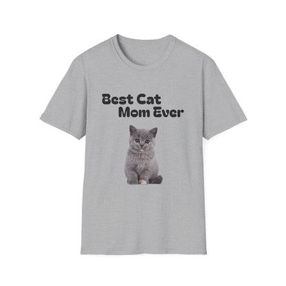 Best Cat Mom Ever T-Shirt — Cute Cat Lover Tee, Mother's Day Gift