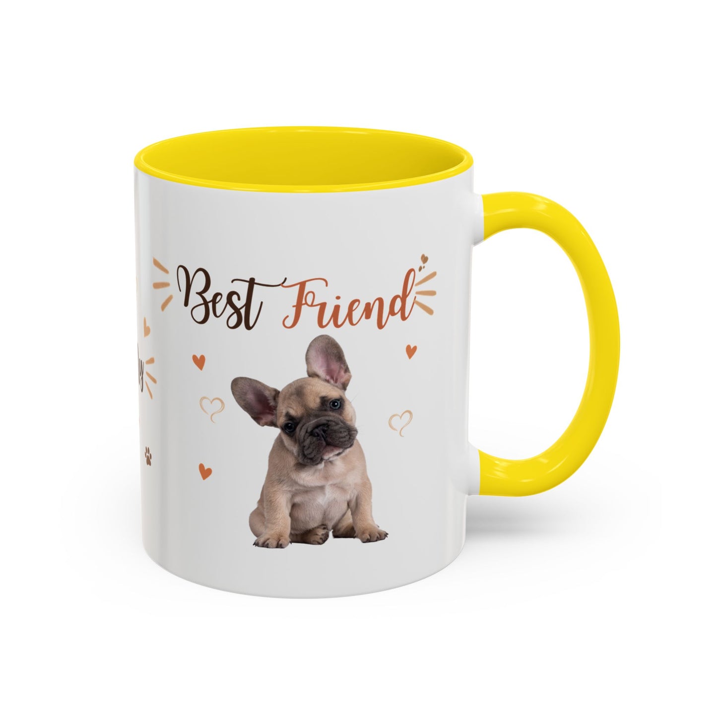 Best Friend French Bulldog Accent Coffee Mug — Cute Pet Lover Gift (11/15oz)
