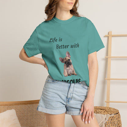Custom Pet Portrait T-Shirt — Personalized Pet Photo Tee