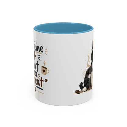 Cat Fuel Coffee Mug — Funny Black Cat Coffee Cup (11/15oz)