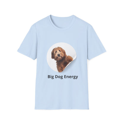 Big Dog Energy T-Shirt — Cute Peekaboo Doodle Graphic Tee