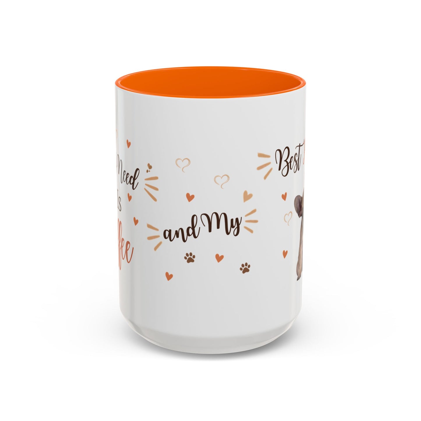 Best Friend French Bulldog Accent Coffee Mug — Cute Pet Lover Gift (11/15oz)