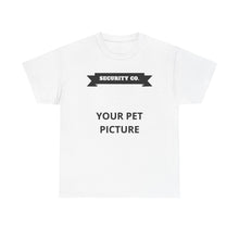 Security Co. Custom Pet Picture Tee — Personalized Pet Photo T-Shirt