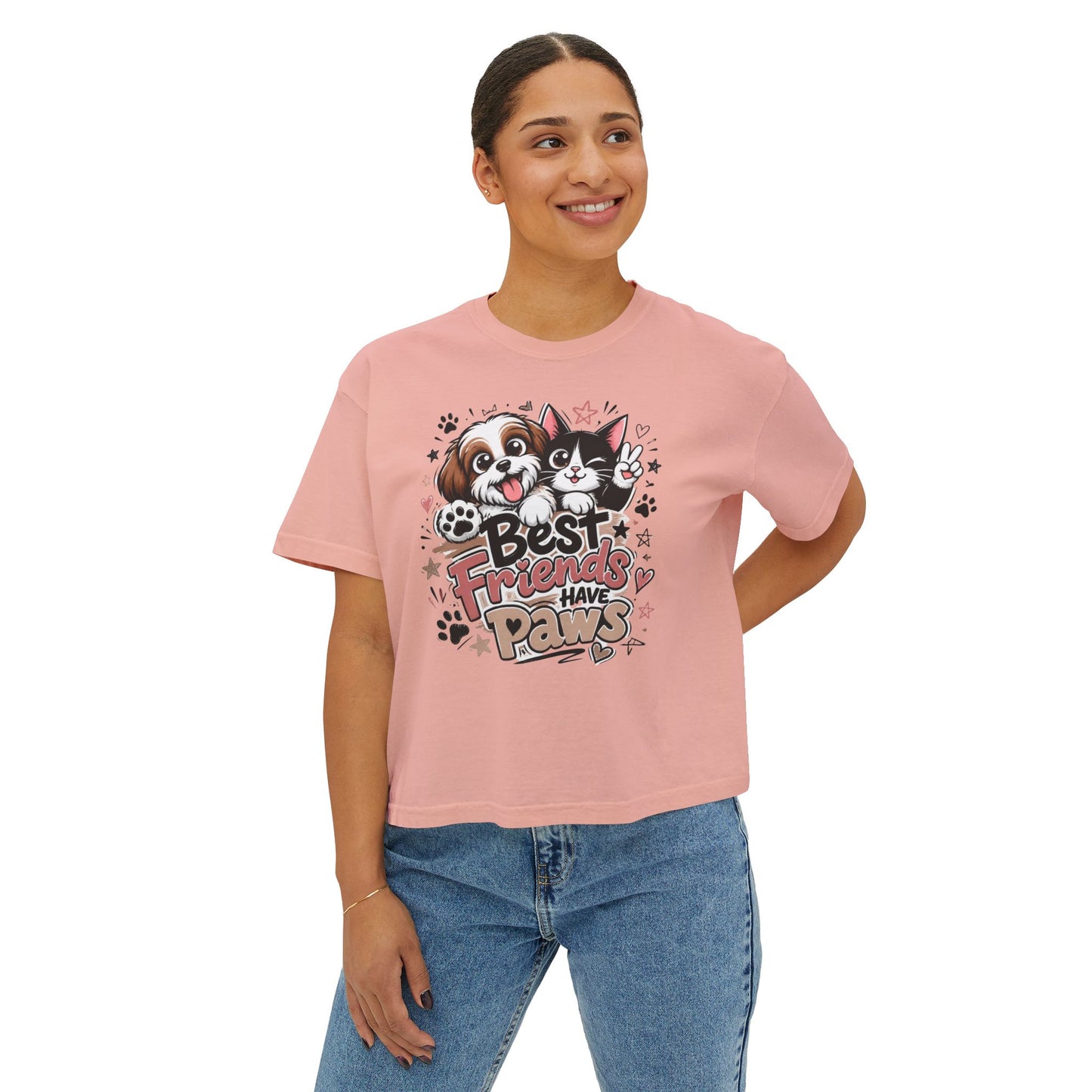 Pet Best Fiend T-Shirt — Women's Boxy Tee