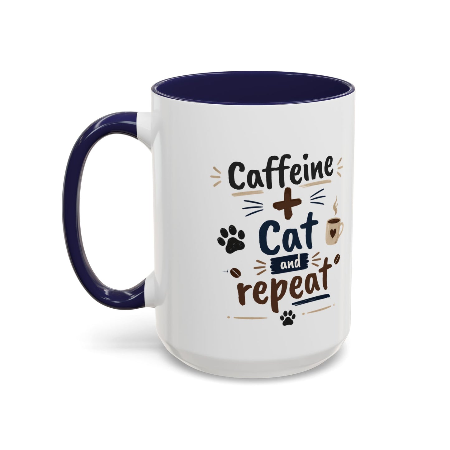 Cat Fuel Coffee Mug — Cute Black Cat Holding ‘Cat Fuel’ Cup, Funny Cat Lover Gift