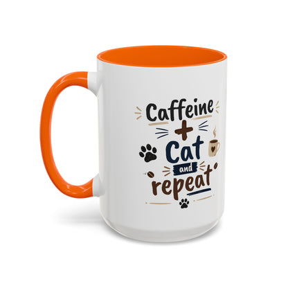 Cat Fuel Coffee Mug — Cute Black Cat Holding ‘Cat Fuel’ Cup, Funny Cat Lover Gift