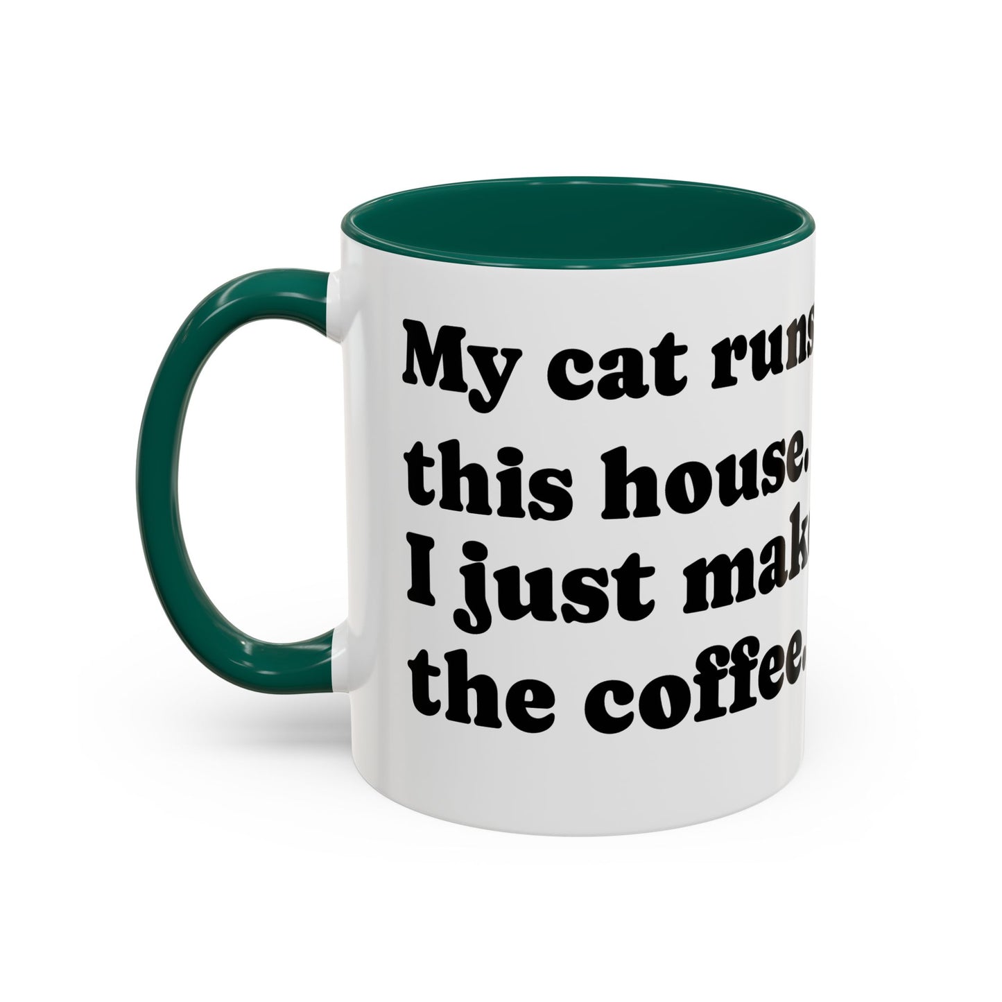 Cat Lover Coffee Mug (11oz/15oz) — Black Tuxedo Cat Heart Photo Design