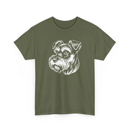 Schnauzer Portrait Tee — Personalize Dog Lover T-Shirt