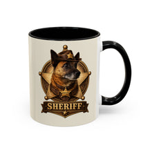 Sheriff Dog Coffee Mug — Vintage Badge Accent Mug for Dog Lovers