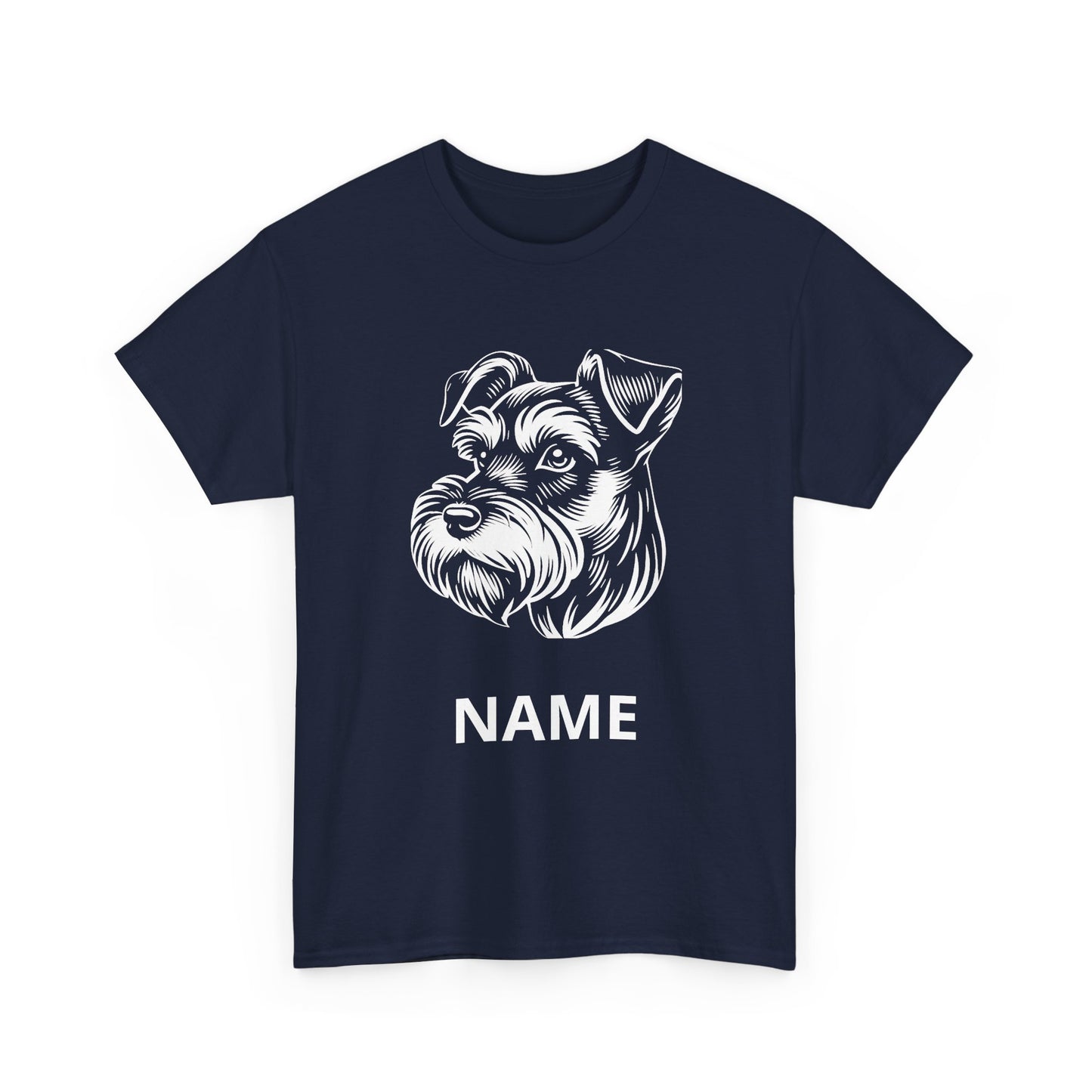 Personalized Schnauzer T‑Shirt — Custom Dog Name Tee