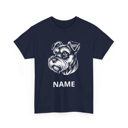 Personalized Schnauzer T‑Shirt — Custom Dog Name Tee