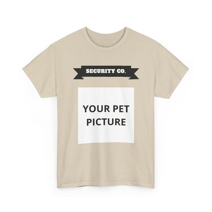 Security Co. Custom Pet Picture Tee — Personalized Pet Photo T-Shirt