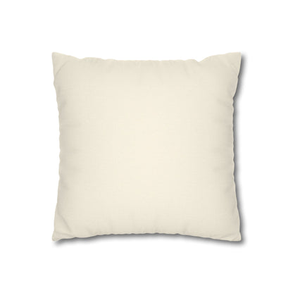 Floral Tabby Cat Throw Pillowcase — Cute Cat in Bag Decorative Square Pillow Cover