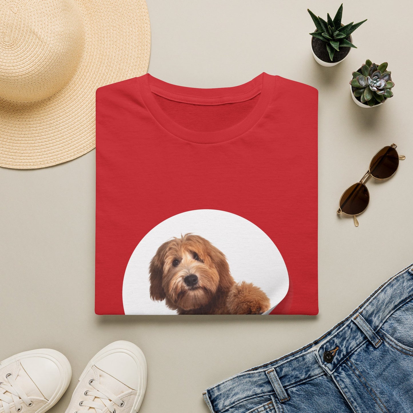 Big Dog Energy T-Shirt — Cute Peekaboo Doodle Graphic Tee