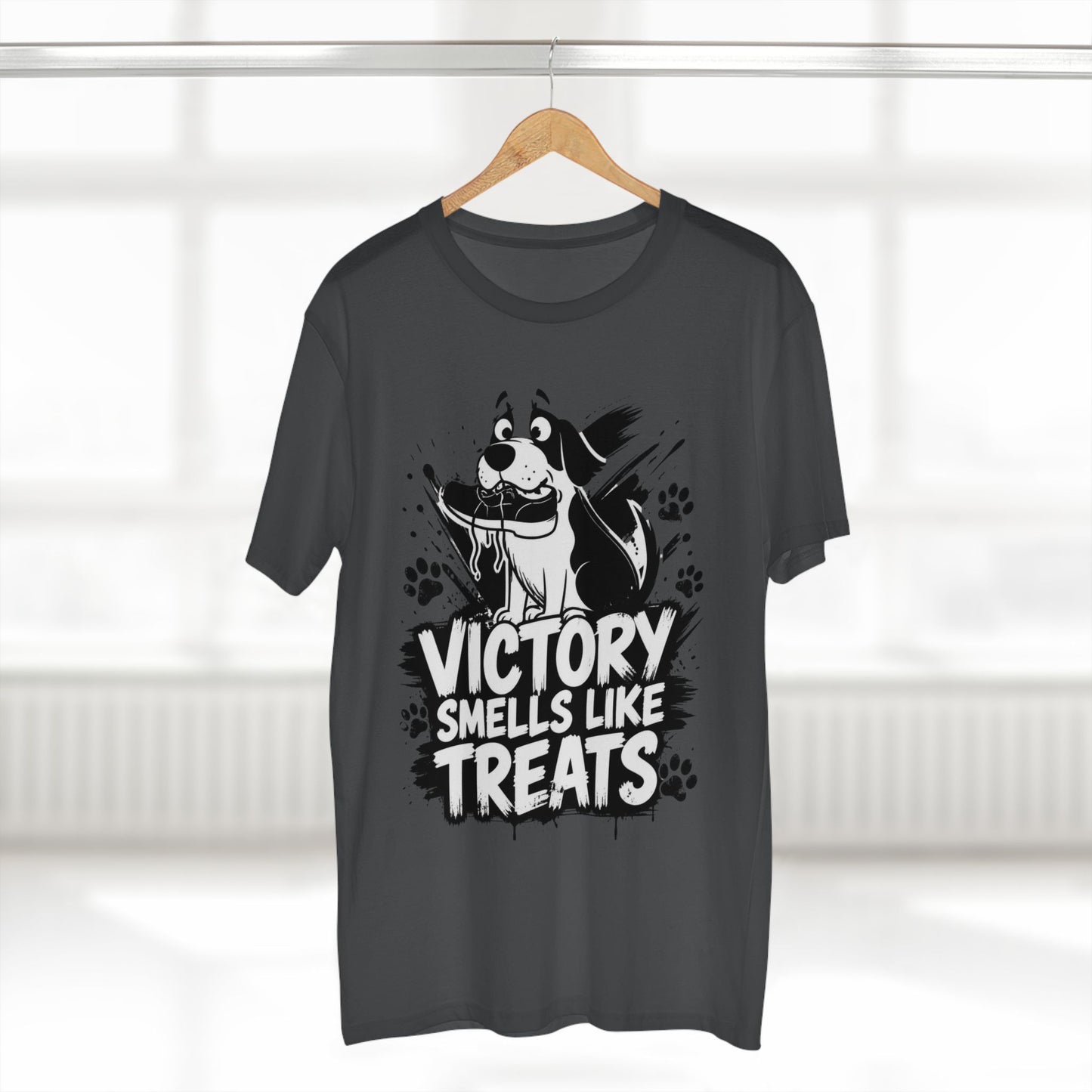 Victory Smells Like Treats Tee — Funny Dog Lover T‑Shirt