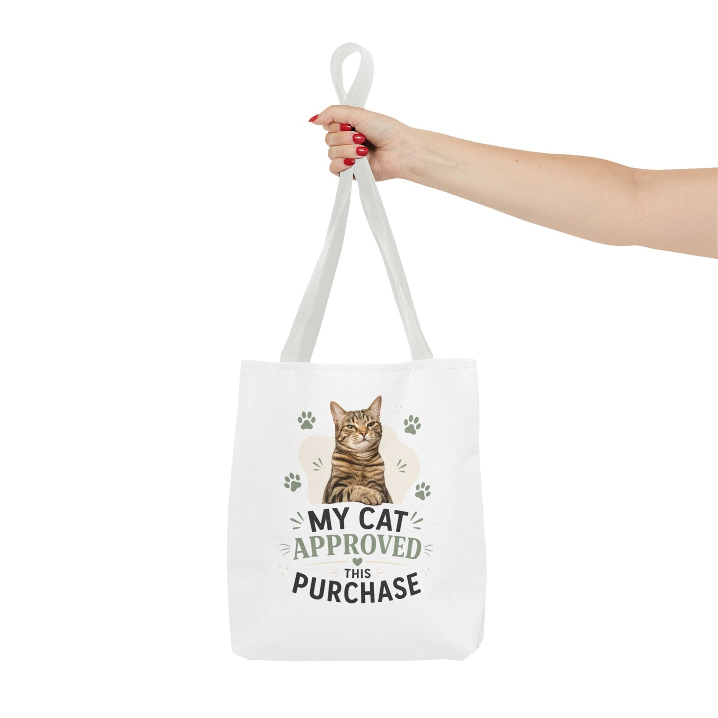 Cat-Approved Tote Bag – "My Cat Approved This Purchase" Cute Cat Shopper Tote