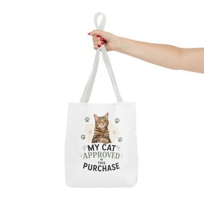 Cat-Approved Tote Bag – "My Cat Approved This Purchase" Cute Cat Shopper Tote