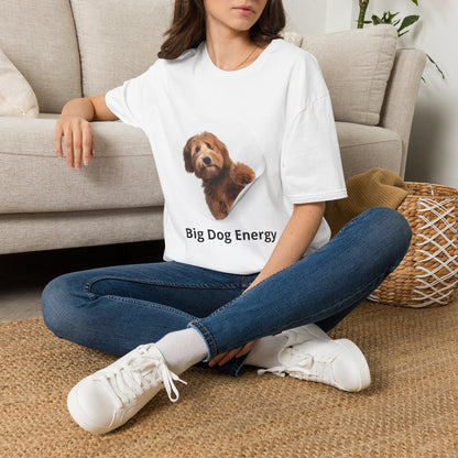 Big Dog Energy T-Shirt — Cute Peekaboo Doodle Graphic Tee