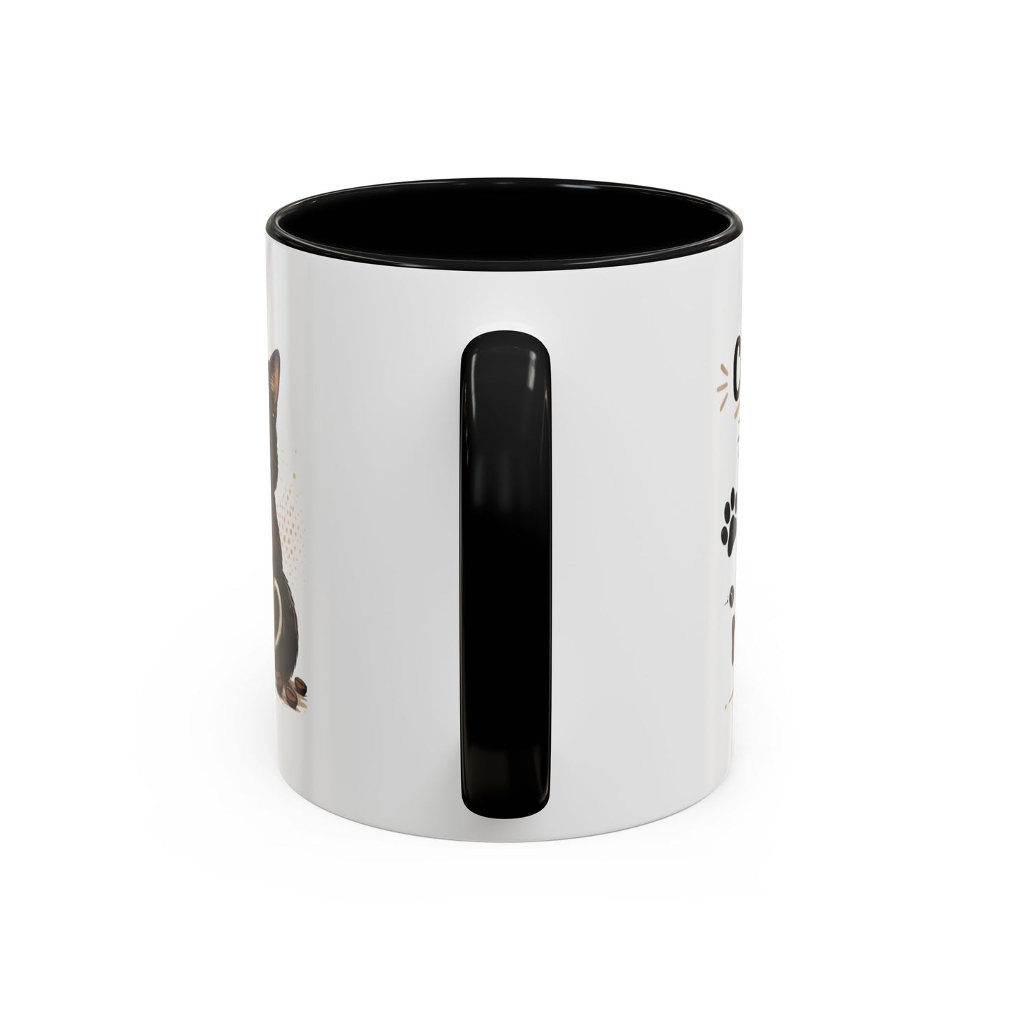 Cat Fuel Coffee Mug — Funny Black Cat Coffee Cup (11/15oz)