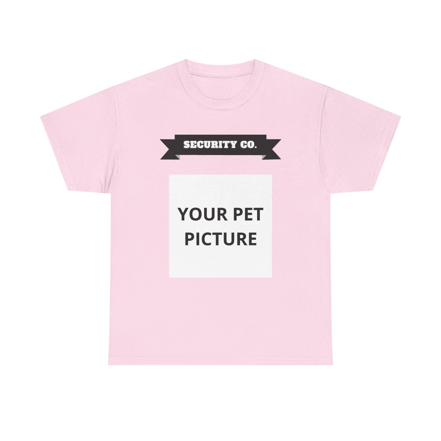 Security Co. Custom Pet Picture Tee — Personalized Pet Photo T-Shirt
