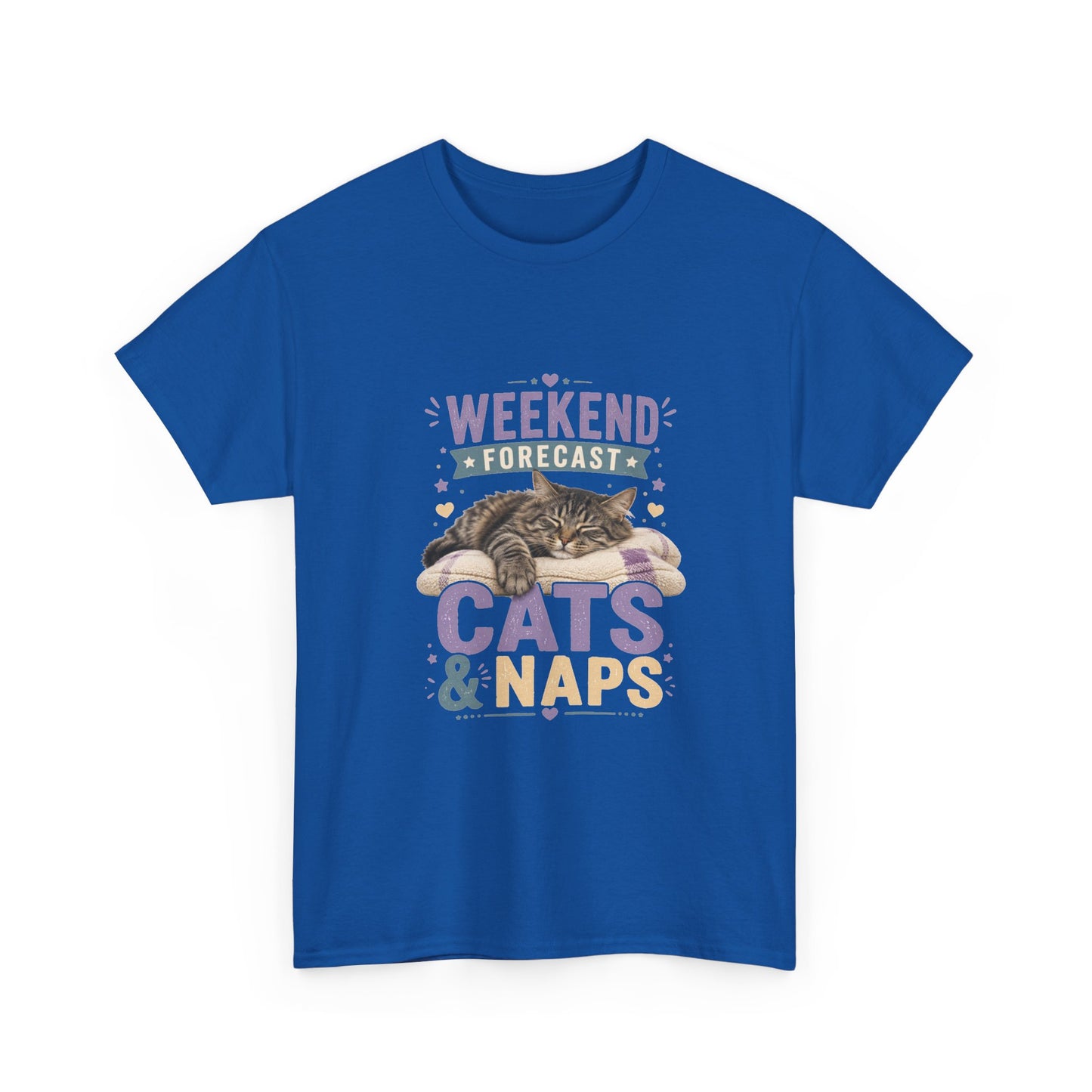 Cats & Naps Weekend Tee — Funny Cat Lovers Shirt