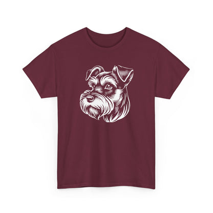Schnauzer Portrait Tee — Personalize Dog Lover T-Shirt