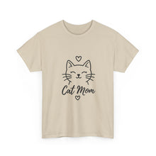 Cat Mom T-Shirt — Cute Cat Face Graphic Tee for Cat Lovers, Perfect Mother’s Day Gift