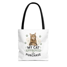 Cat-Approved Tote Bag – "My Cat Approved This Purchase" Cute Cat Shopper Tote