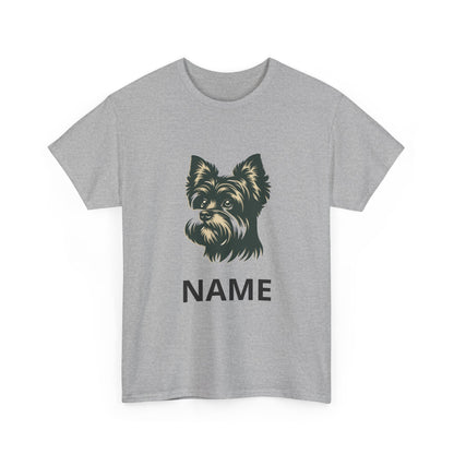 Personalized Yorkie T-Shirt — Custom Name Small Dog Portrait Tee