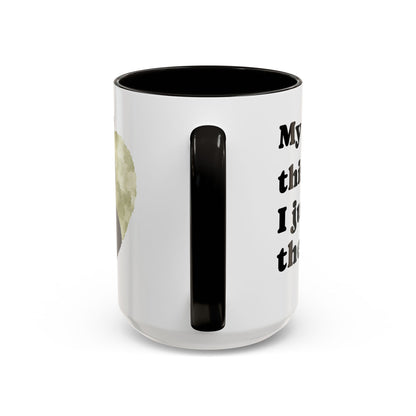 Cat Lover Coffee Mug (11oz/15oz) — Black Tuxedo Cat Heart Photo Design