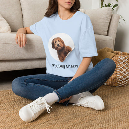 Big Dog Energy T-Shirt — Cute Peekaboo Doodle Graphic Tee